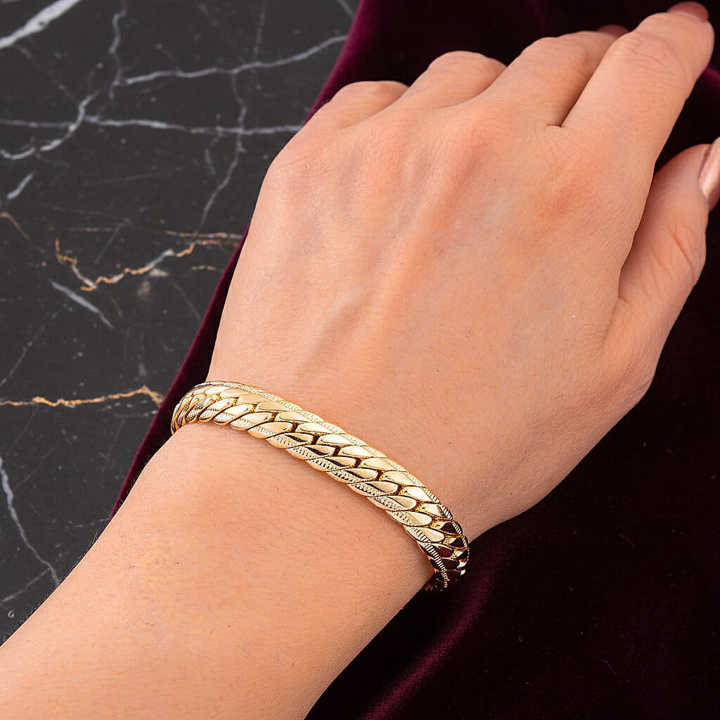 Bracelet (Size 7.5) in Yellow Gold Plated