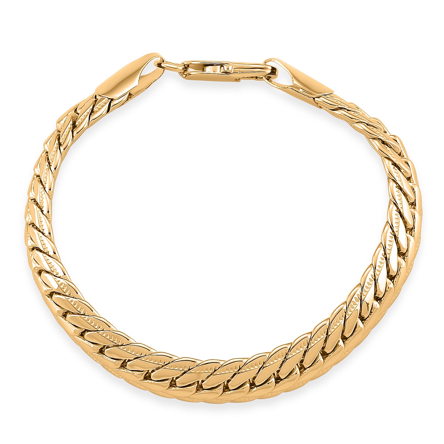Bracelet (Size 7.5) in Yellow Gold Plated
