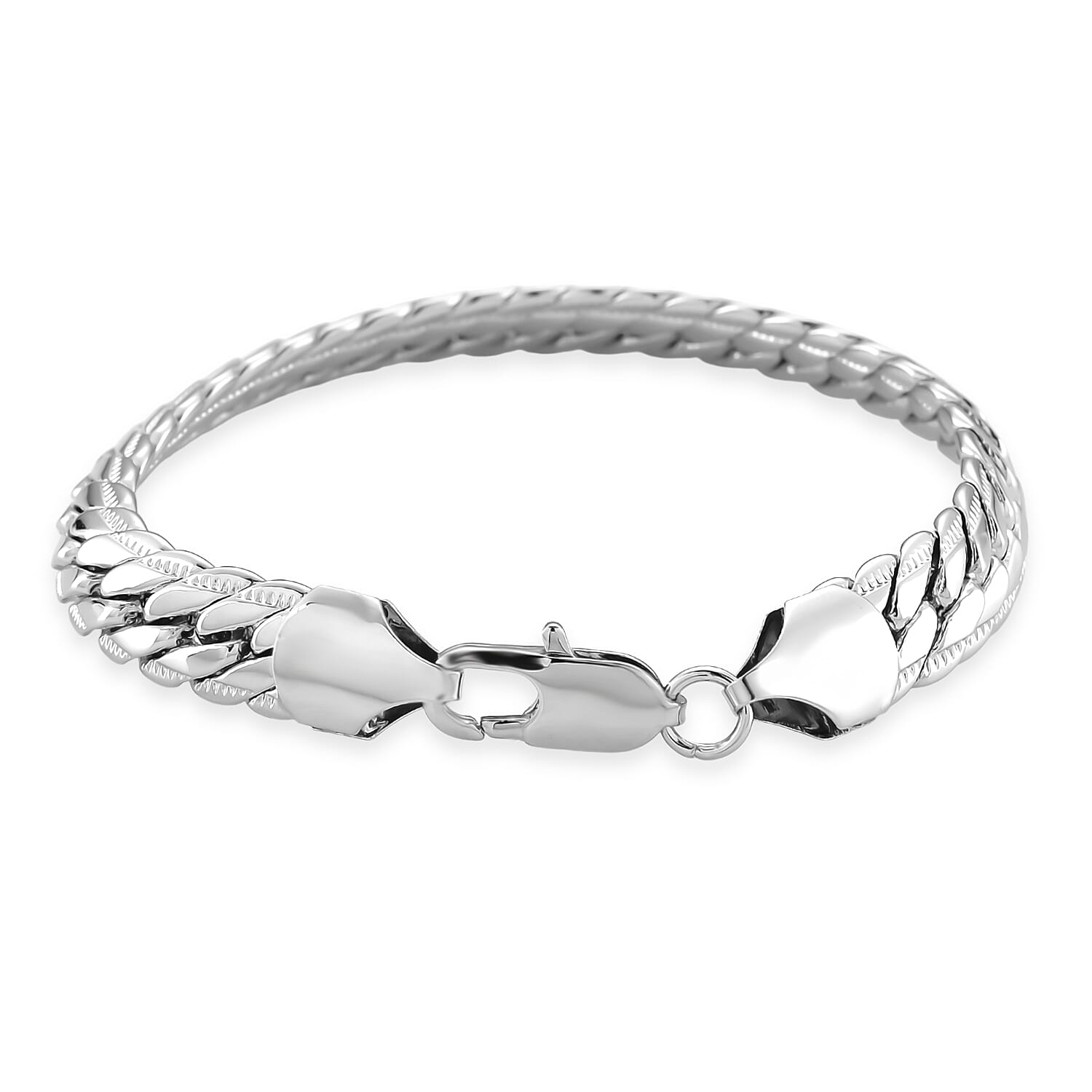 Bracelet (Size 7.25) in White Gold Plated