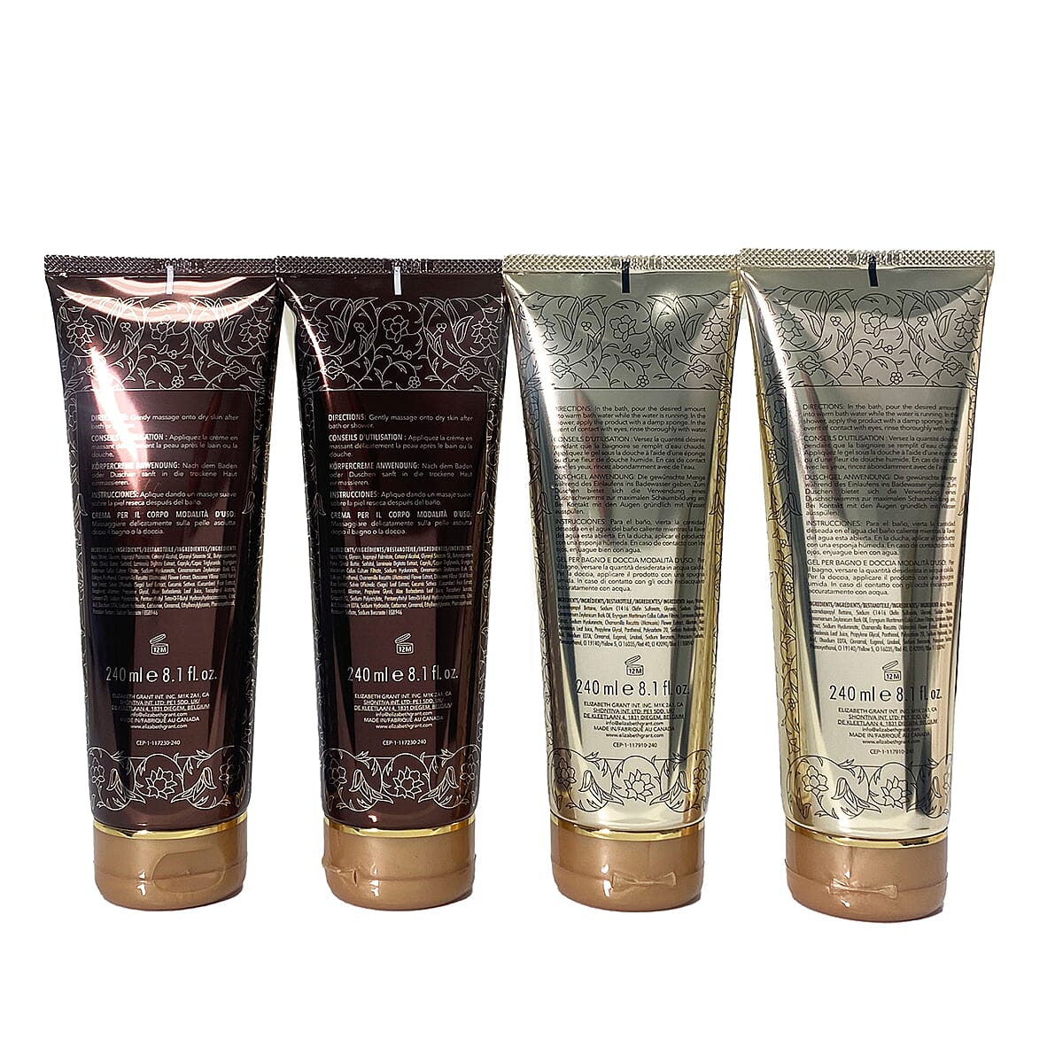 Elizabeth Grant Supreme Persian Cinnanmon Bath - Body Double Up SET OF 4