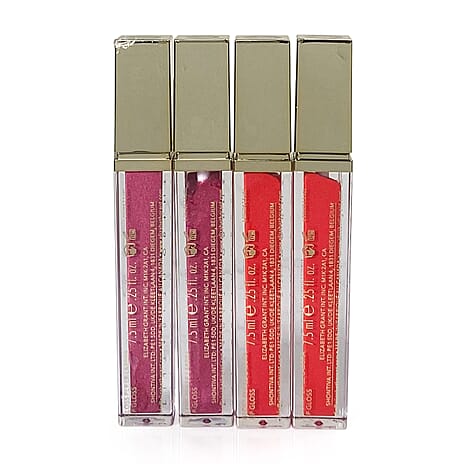 Elizabeth Grant Collagen Re-Inforce Plumping Lip Shine Double Up Duo - Lip Shine Coral x2, Lip Shine Pink x2