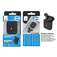 Wireless Earphones High-Quality Sound, Noise-Canceling, Long Battery Life, Touch-Controlled with Microphones - Black