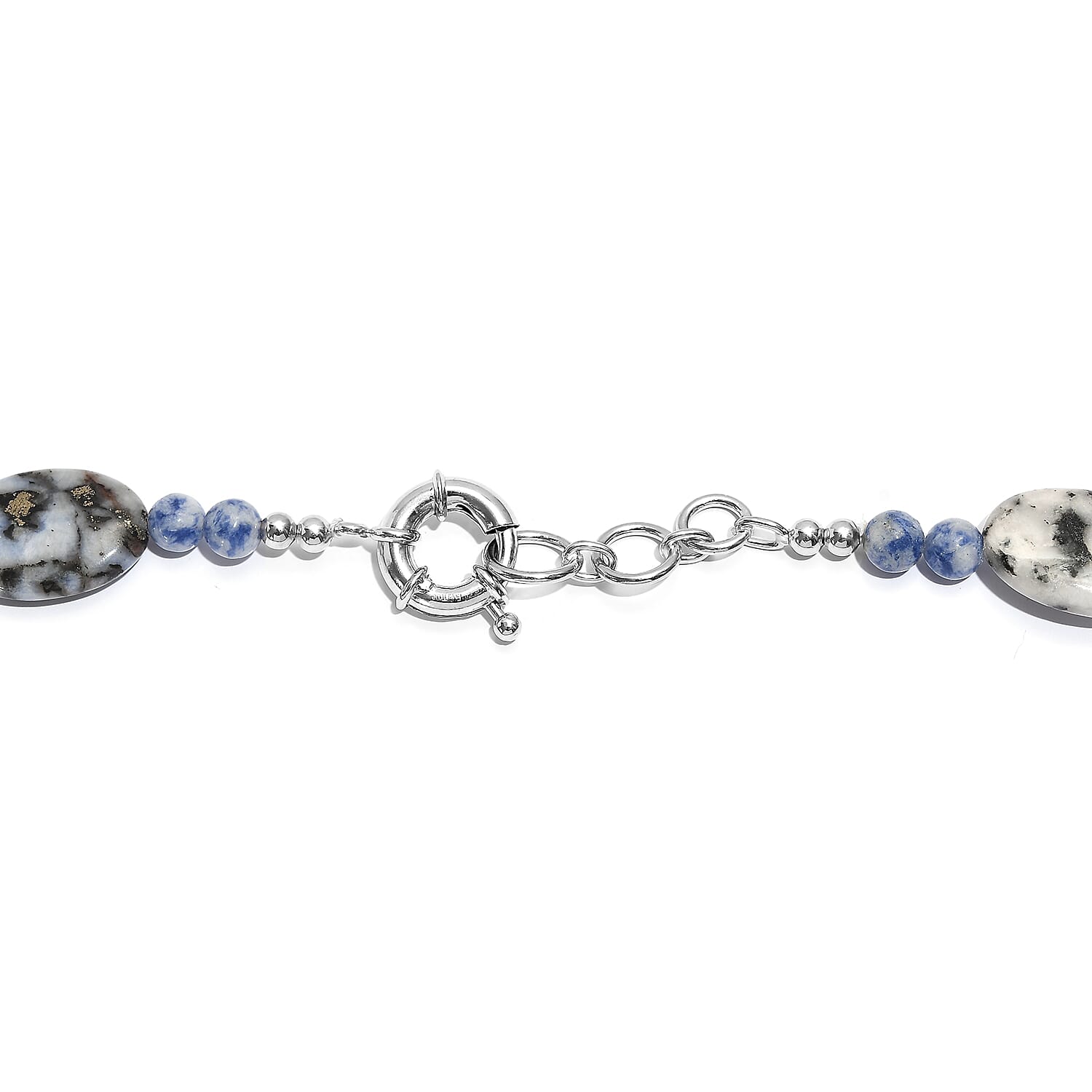 EverTrue Natural Sodalite Necklace (Size 20) in Platinum Overlay 380.00 Ct.