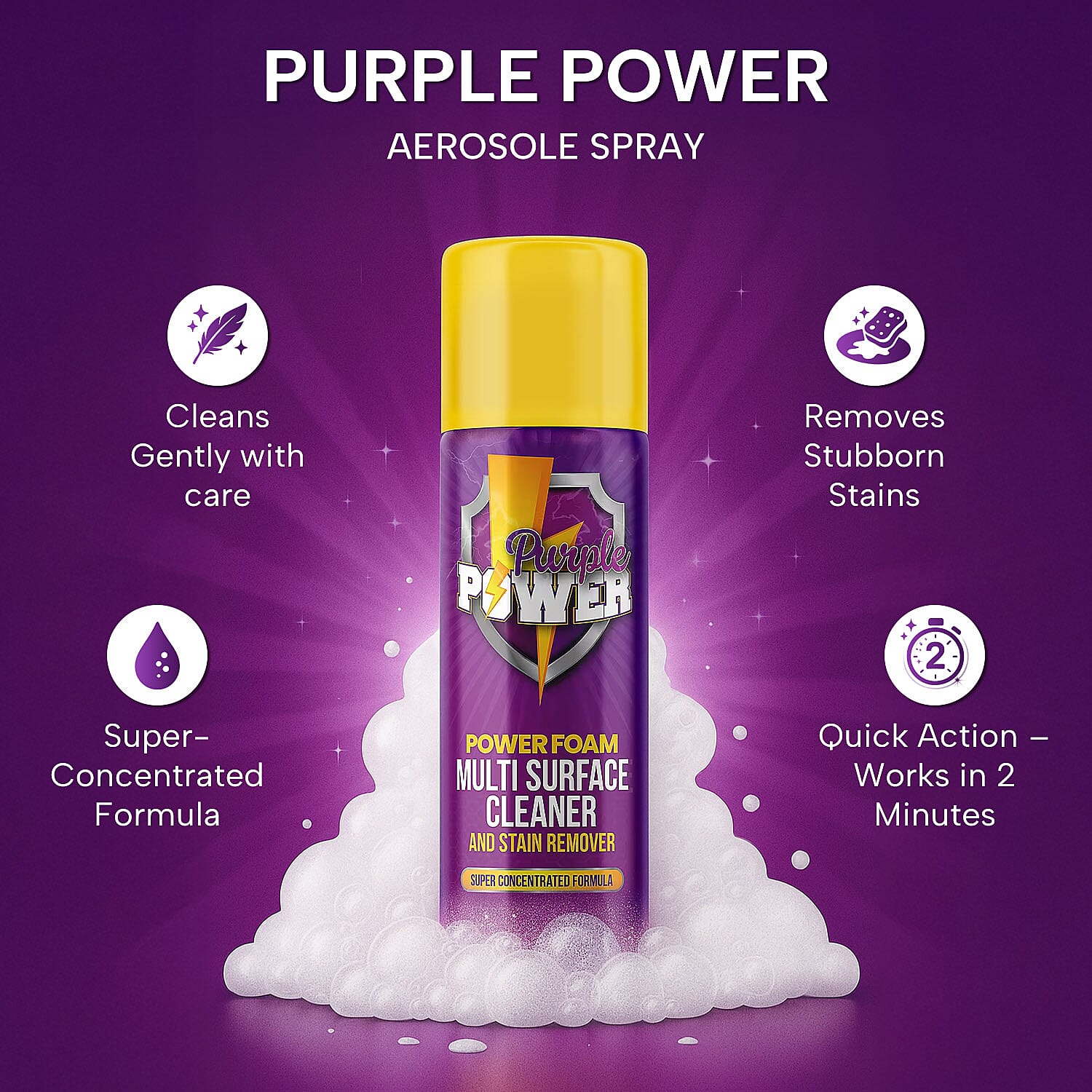 Purple Power Aerosol Spray - 500ml