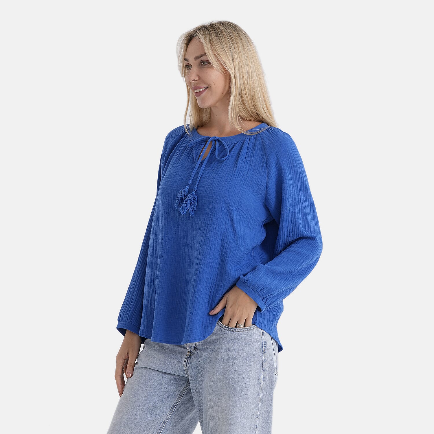 & Maisi Cotton Leaf Blouse