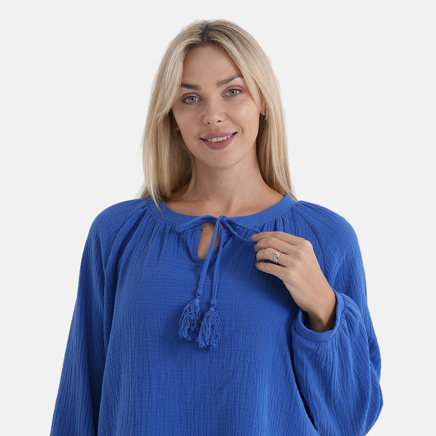 & Maisi Cotton Leaf Blouse