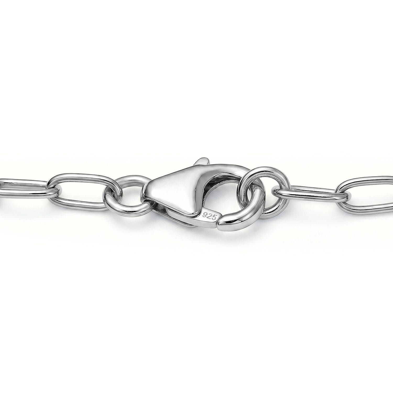 Luxuriant Lab Grown Diamond (SI-GH) Necklace (Size 20) in Rhodium Overlay Sterling Silver 1.11 Ct, Silver Wt. 8.12 Gms.