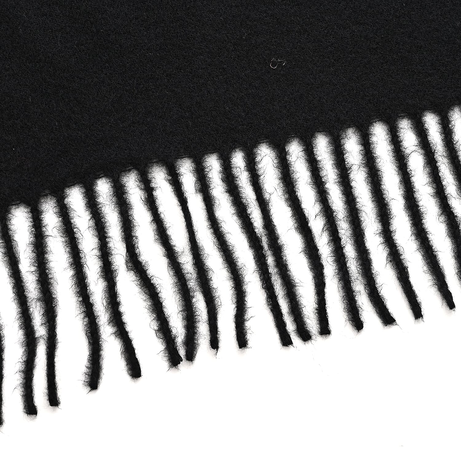 Super Soft Heart Embroidery Scarf (Size 180 x 70 cm) - Black