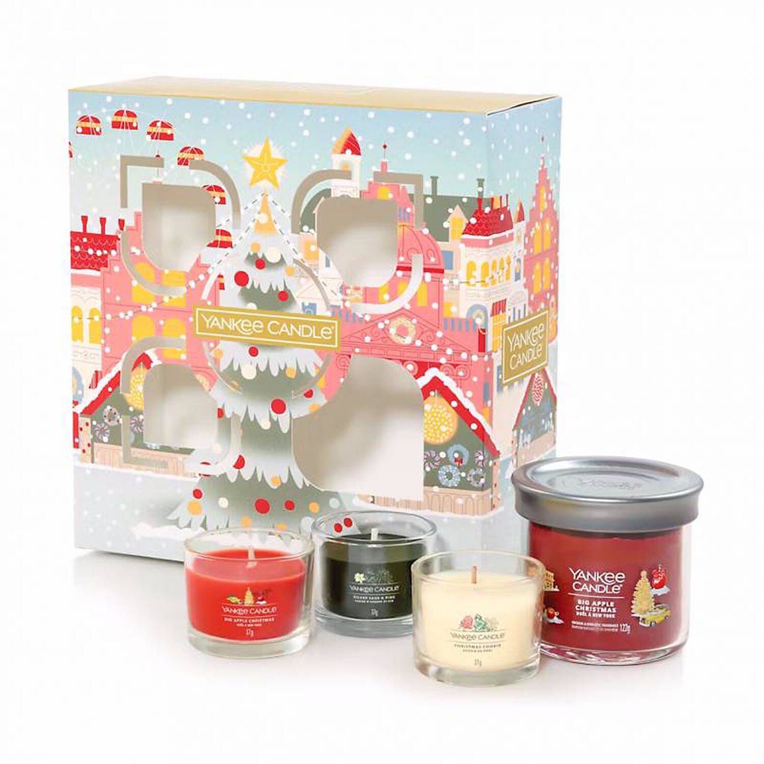 Yankee Candle Christmas Tumbler & 3 Filled Votive Gift Set