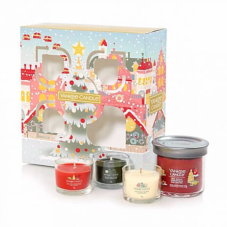 Yankee Candle Christmas Tumbler & 3 Filled Votive Gift Set
