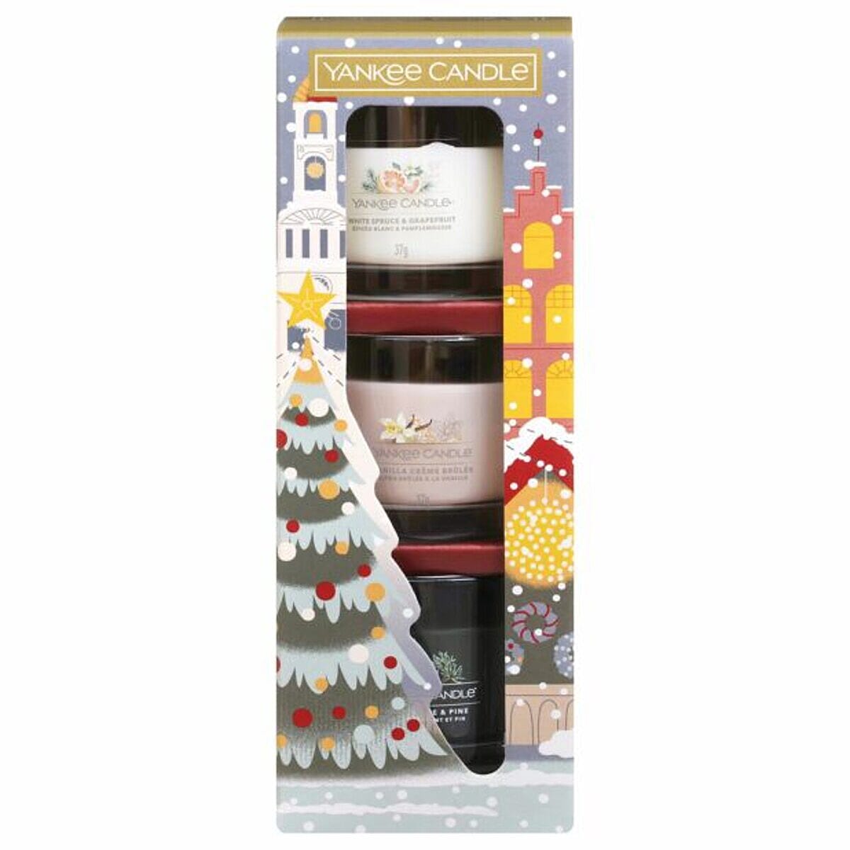 Yankee Candle Christmas 3 Candles Votive Gift Set - 37g x3