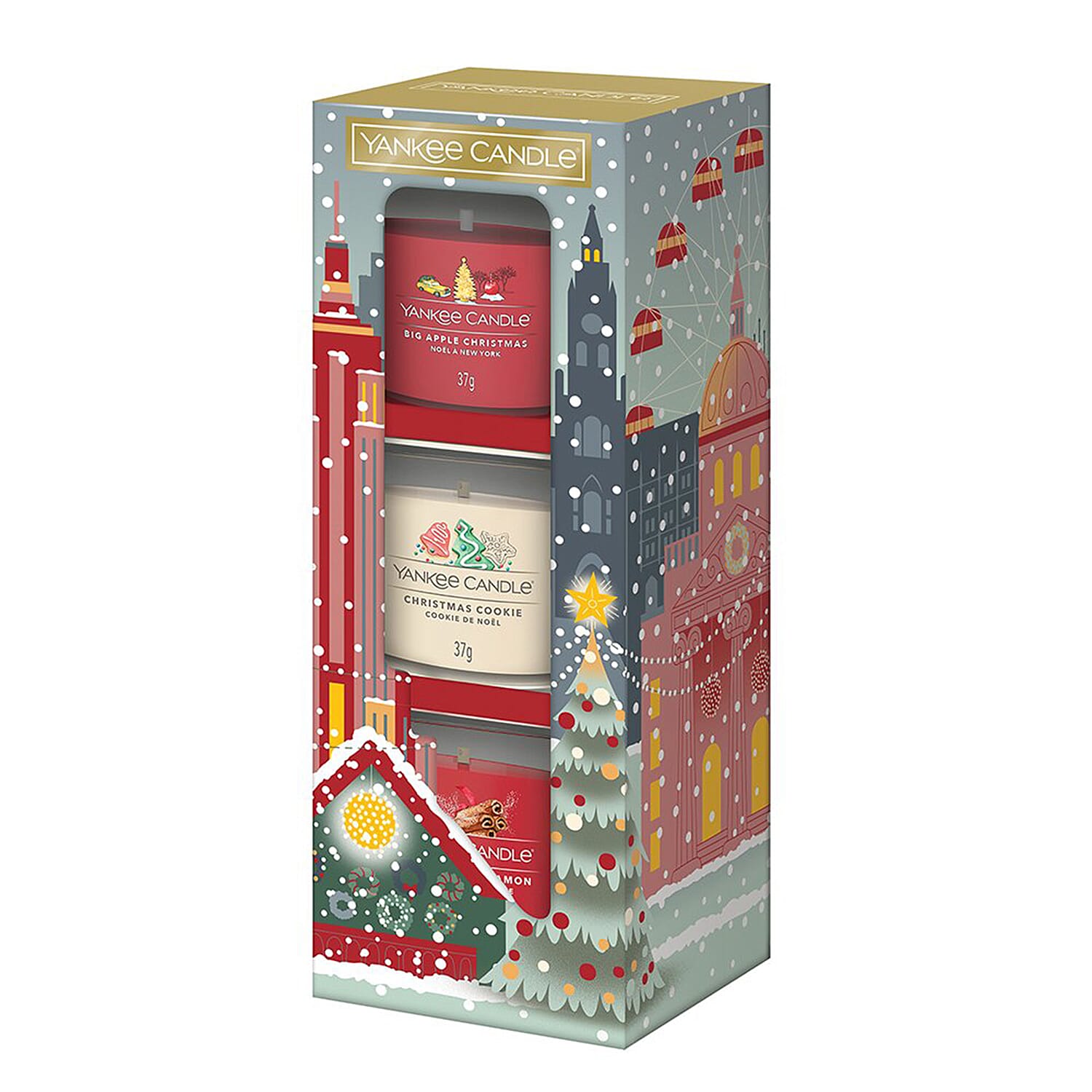 Yankee Candle Christmas 3 Candles Votive Gift Set - 37g x3