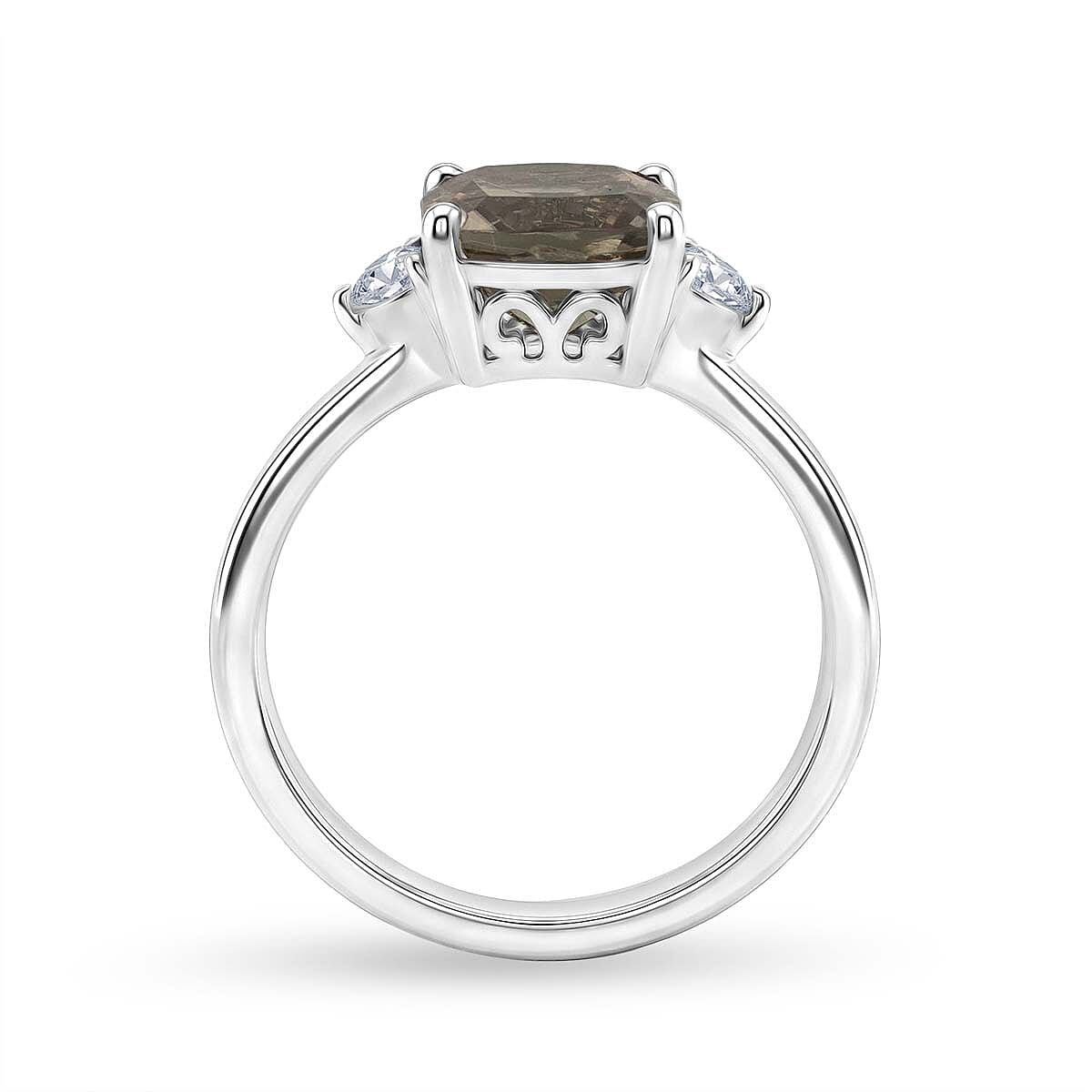 Luxuriant 950 Platinum AAA Turkizite Lab Grown Diamond (VS-E-F) Ring 3.00 Ct, Platinum Wt. 4.50 Gms