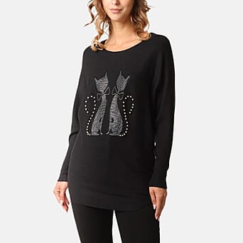 https://tjcuk.sirv.com/Products/82/7/8275271/QED-Cat-Embellished-Jumper-Size-L-XL-Black_8275271_1.jpg?w=342&h=342