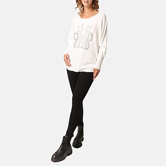 https://tjcuk.sirv.com/Products/82/7/8275273/QED-Cat-Embellished-Jumper-Size-L-XL-Ivory_8275273.jpg?w=342&h=342
