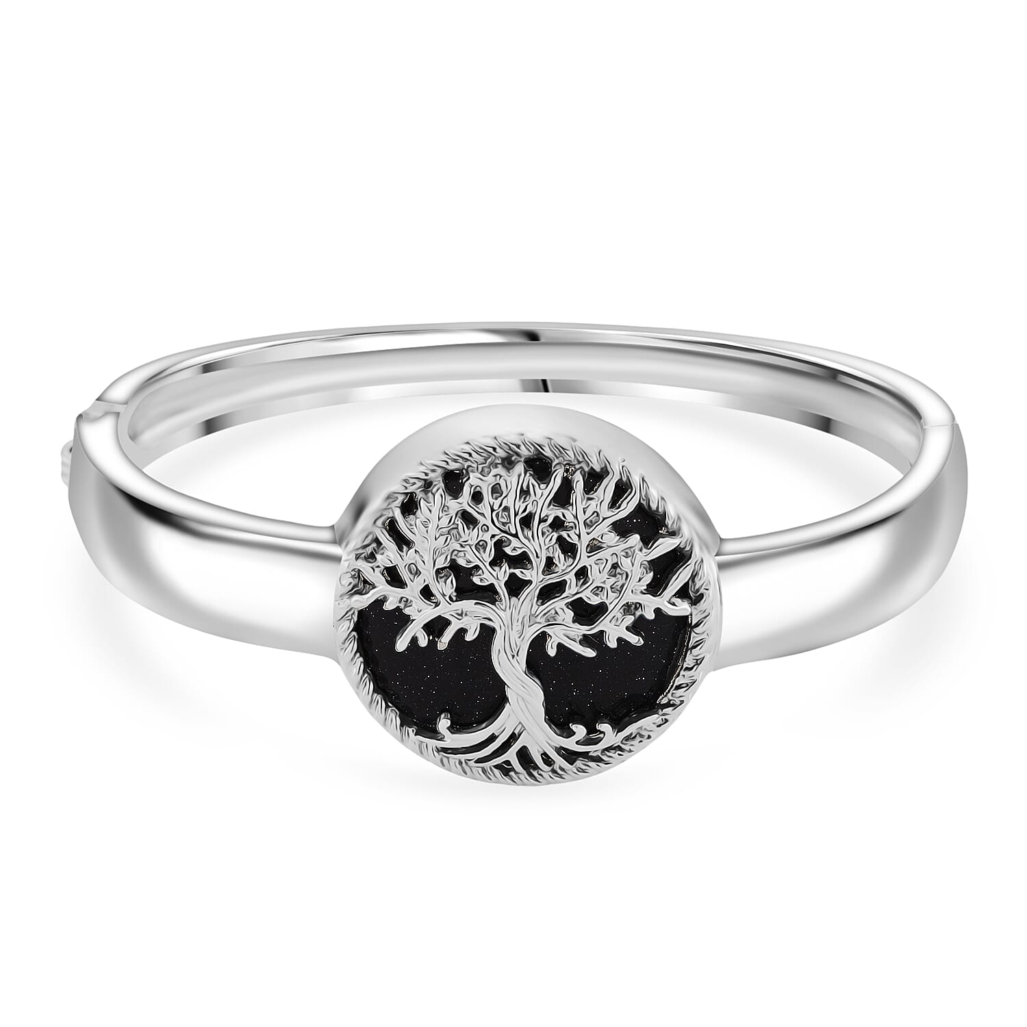 Blue Sandstone Cuff Bangle  2.000  Ct.