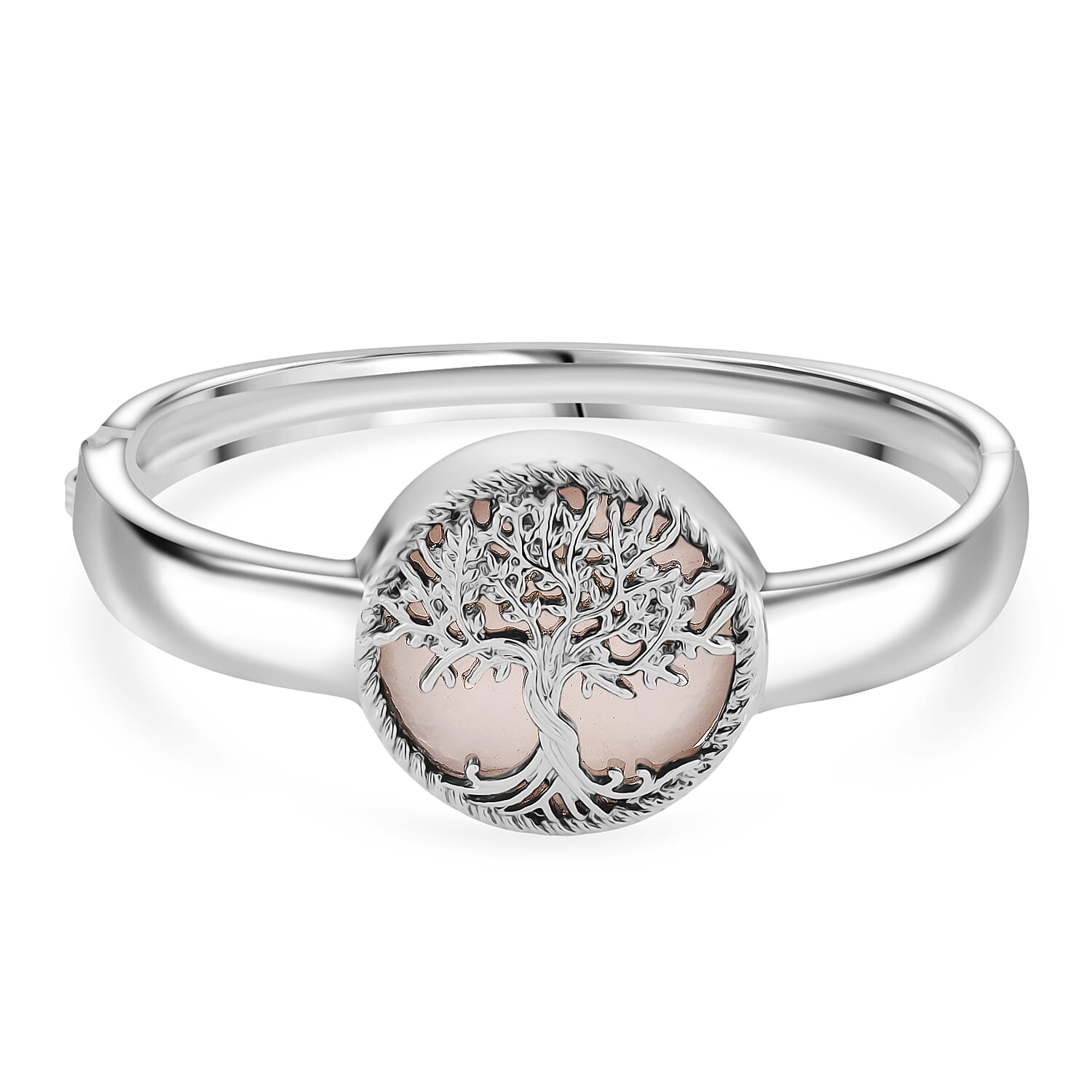 Rose Quartz Cuff Bangle  2.000  Ct.