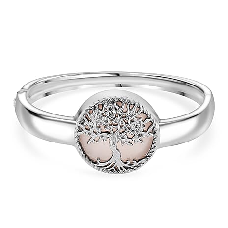 Rose Quartz Cuff Bangle  2.000  Ct.