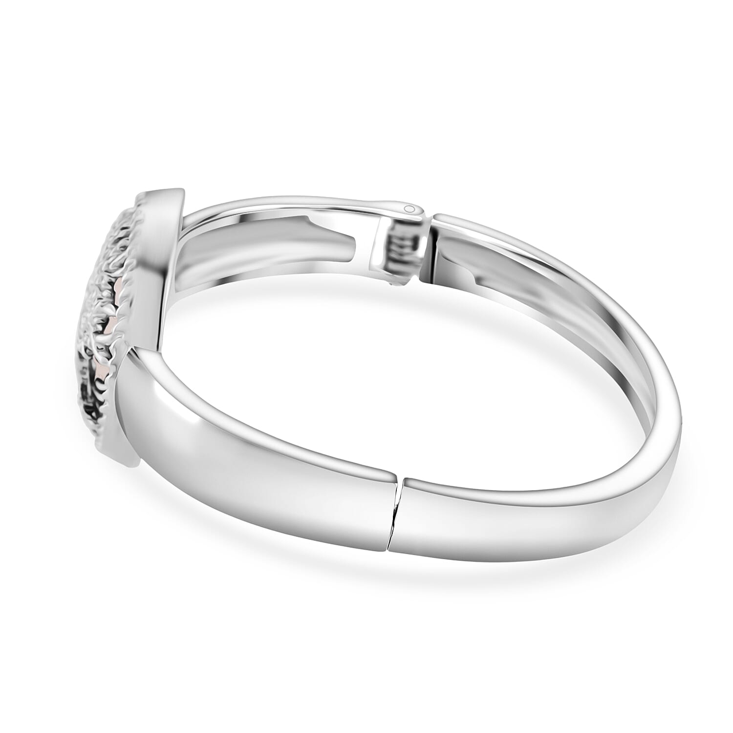 Rose Quartz Cuff Bangle  2.000  Ct.