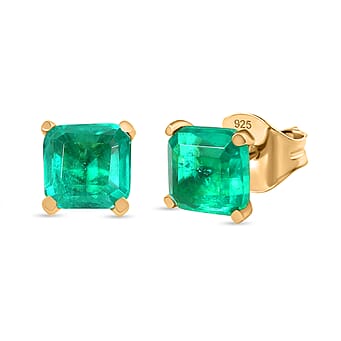 https://tjcuk.sirv.com/Products/82/7/8275649/Emerald-Triplet-Quartz-Earring-in-18K-YG-PlatingSterling-Silver-3-448-_8275649.jpg?w=342&h=342