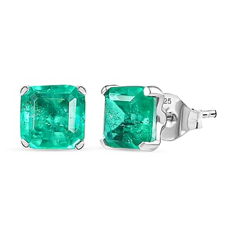 https://tjcuk.sirv.com/Products/82/7/8275650/Emerald-Triplet-Quartz-Earring-in-Platinum-OverlaySterling-Silver-3-44_8275650.jpg?w=342&h=342