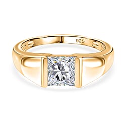 Moissanite Solitaire Band Ring in 1.13 Ct.