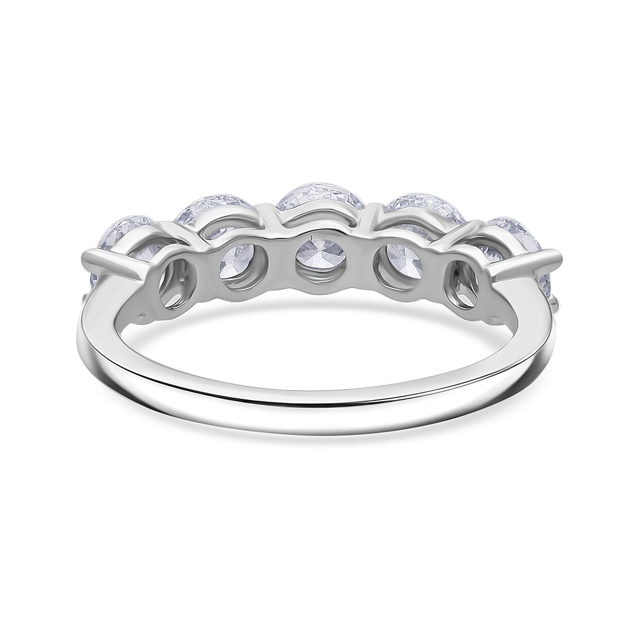 Luxuriant SGL Certified Lab Grown Diamond (SI-GH) Ring in Rhodium Overlay Sterling Silver 1.00 Ct.