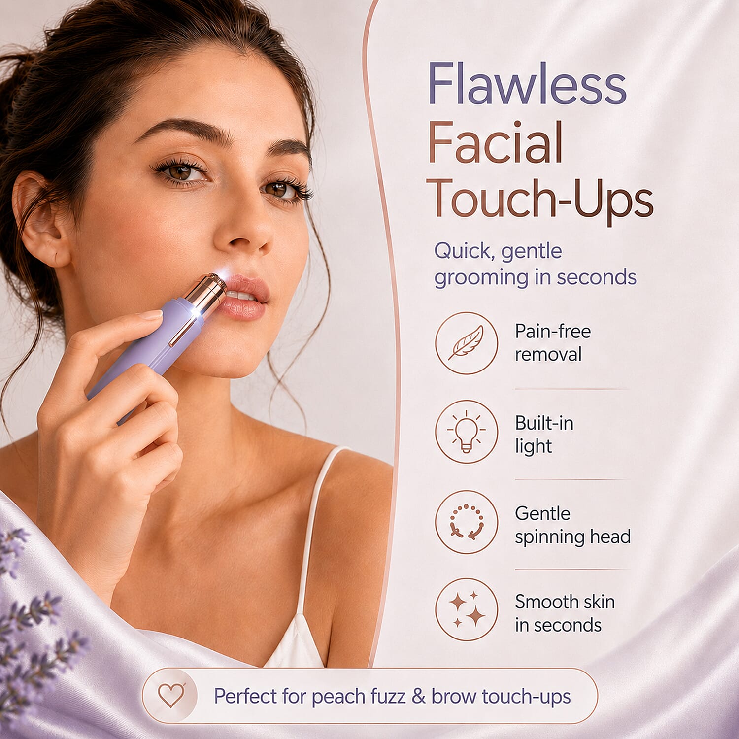 Finishing Touch Flawless Facial Hair Remover - Lavender