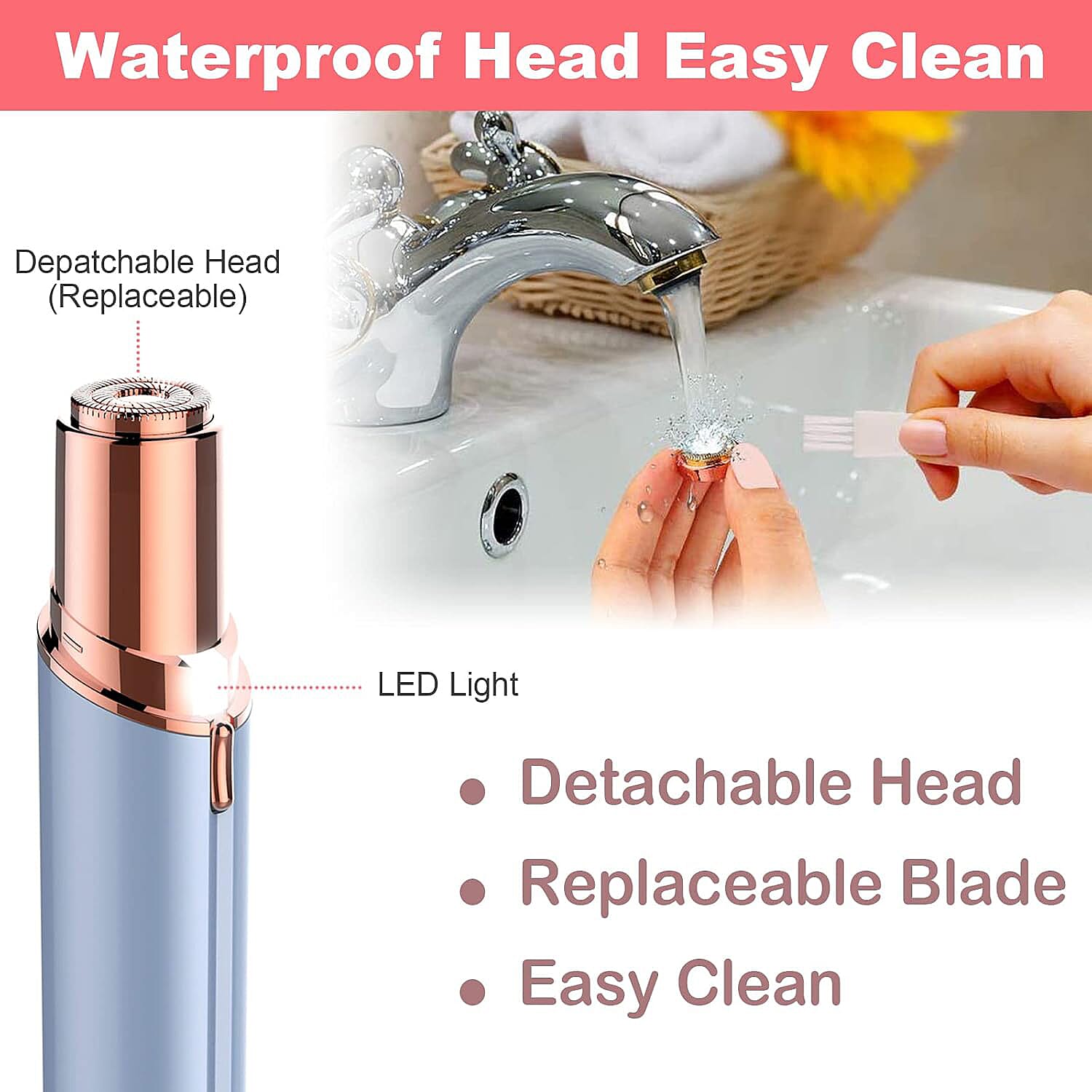 Finishing Touch Flawless Facial Hair Remover - Blue