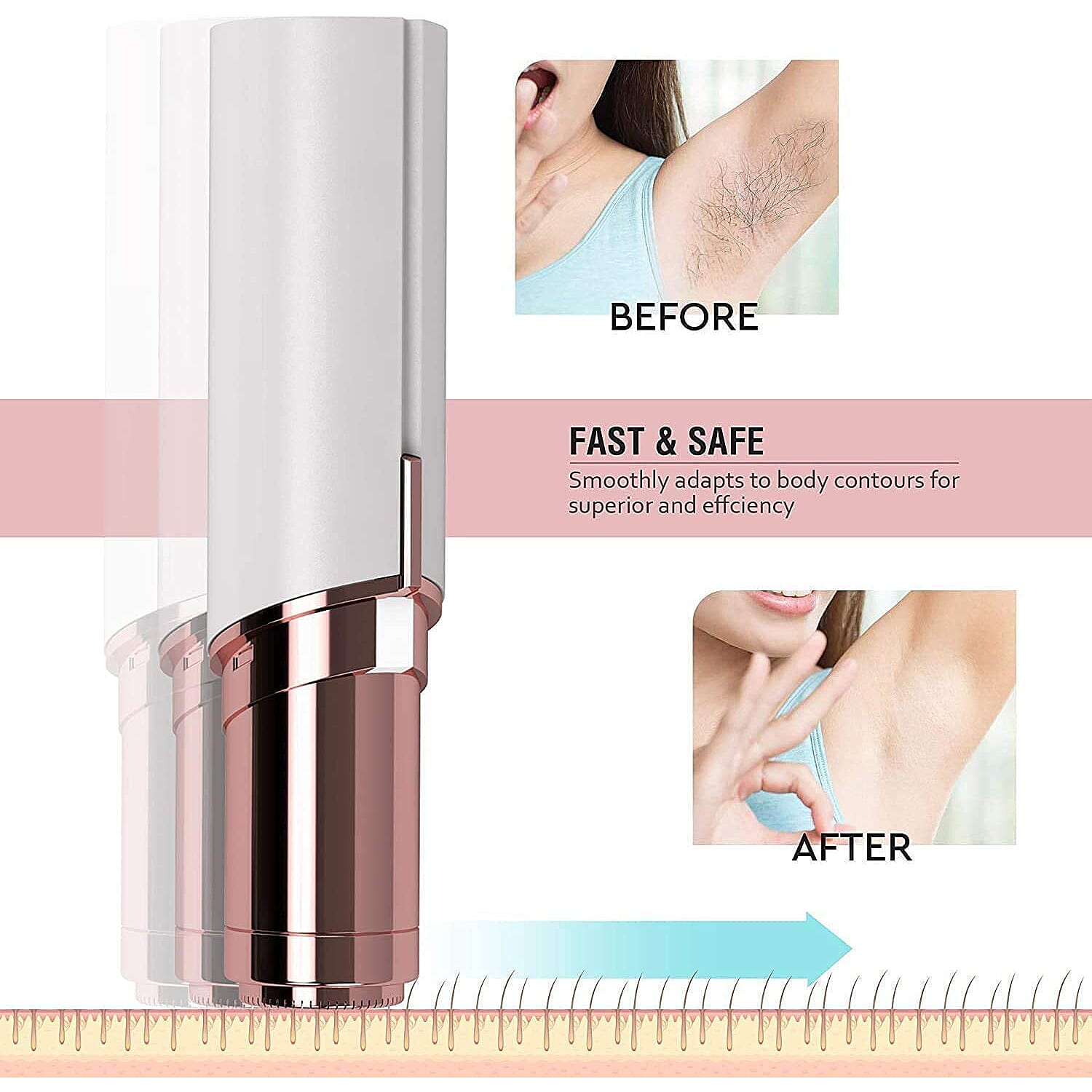 Finishing Touch Flawless Facial Hair Remover - White
