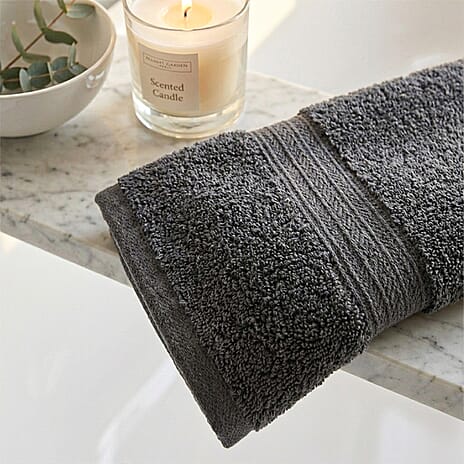 100% Organic Turkish Cotton Face Cloth (550GSM) - Cinder