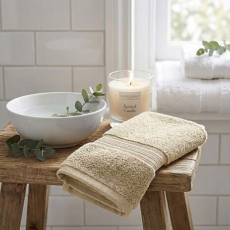 100% Organic Turkish Cotton Face Cloth (550GSM) - Natural