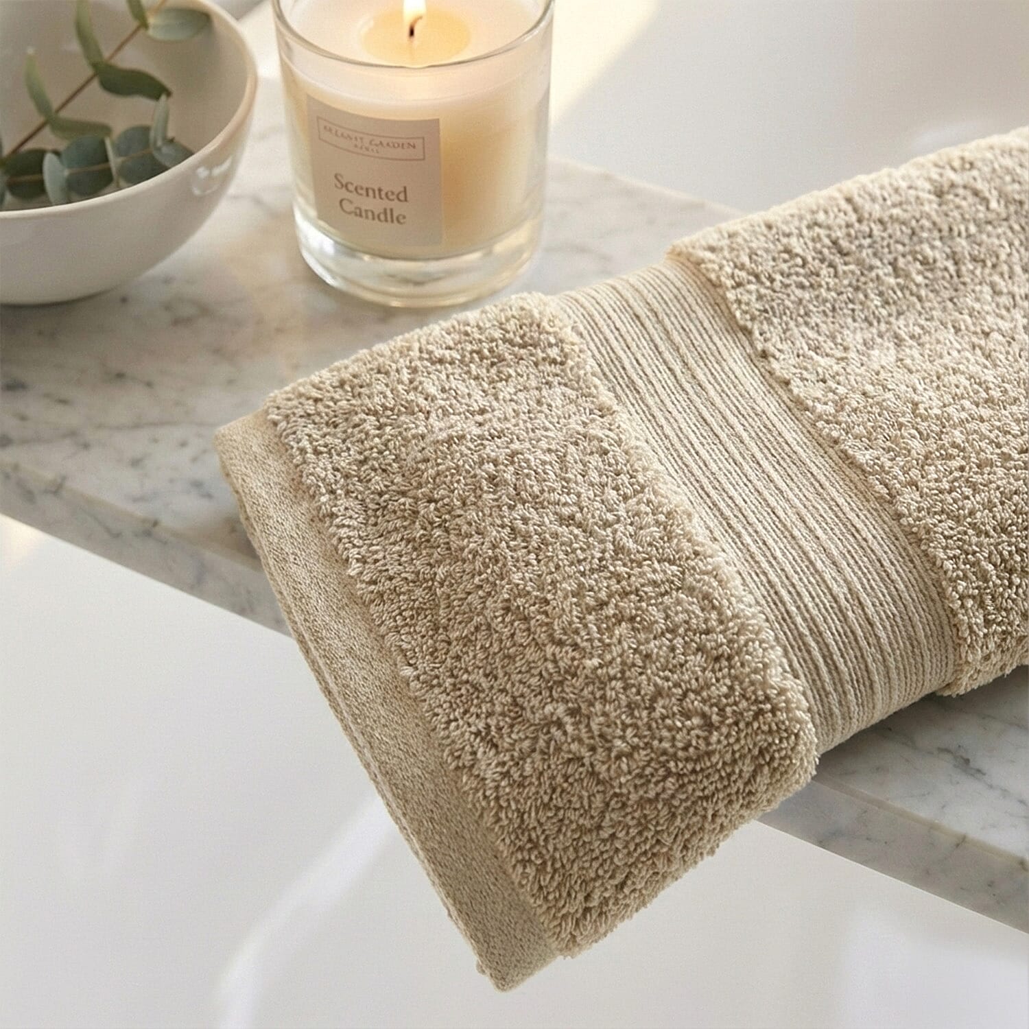 100% Organic Turkish Cotton Face Cloth (550GSM) - Natural