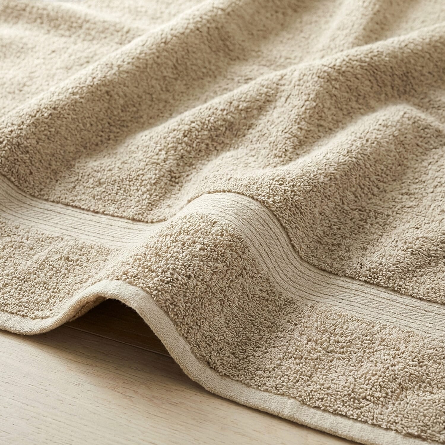 100% Organic Turkish Cotton Face Cloth (550GSM) - Natural