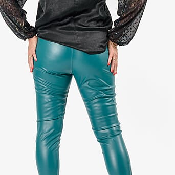 https://tjcuk.sirv.com/Products/82/7/8276213/Closeout-Deal-PU-Jean-and-Pant-Trouser-Size-8-Teal-Green_8276213_2.jpg?w=342&h=342