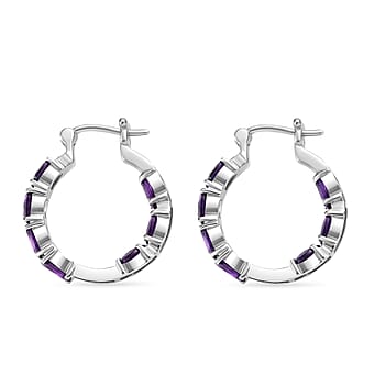 https://tjcuk.sirv.com/Products/82/7/8276454/EverTrue-African-Amethyst-J-Hoop-Half-Hoop-Earring-Stainless-Steel-6-6_8276454_3.jpg?w=342&h=342