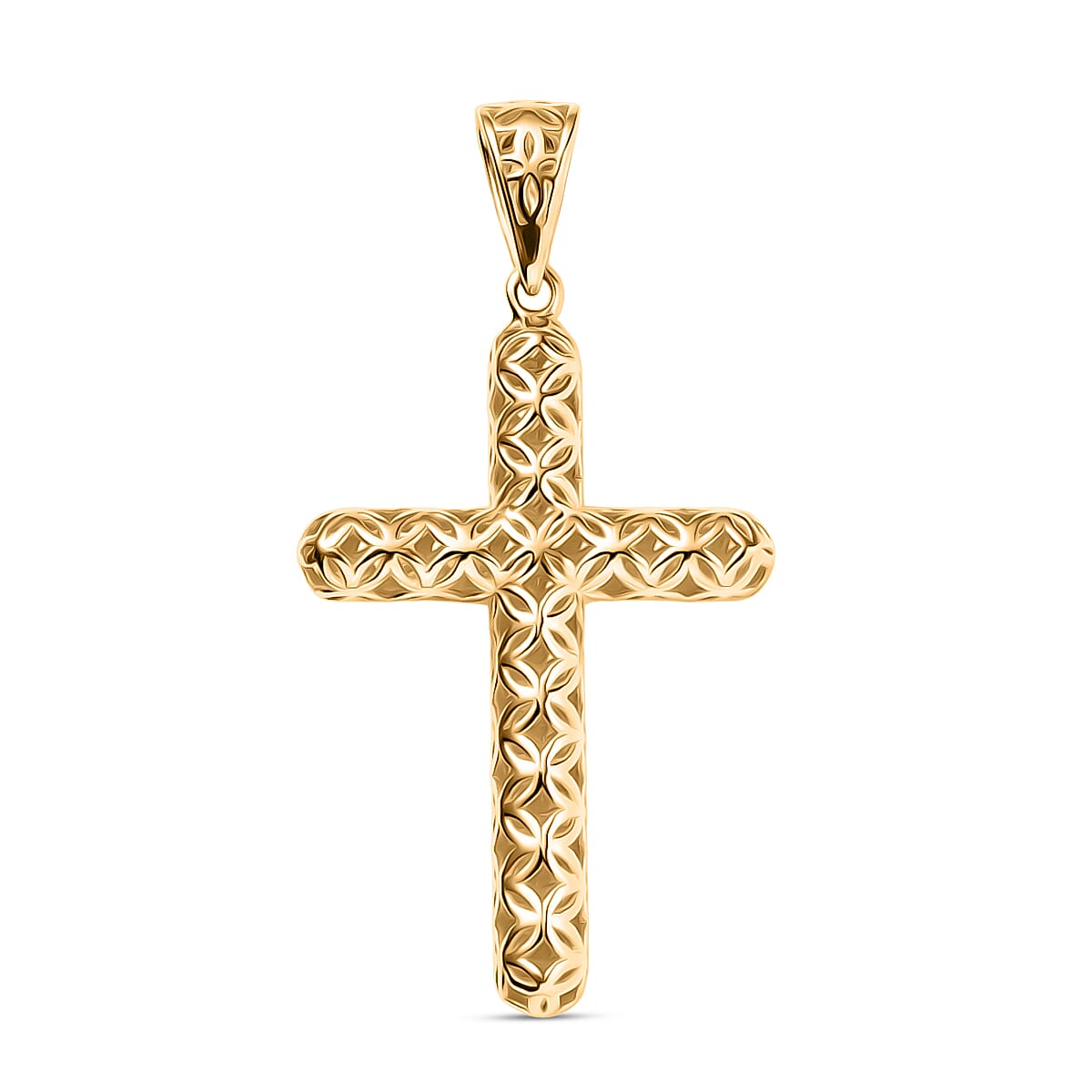 Gold Treasure of Siam - 9K Yellow Gold Cross Pendant 1.00 Gms.