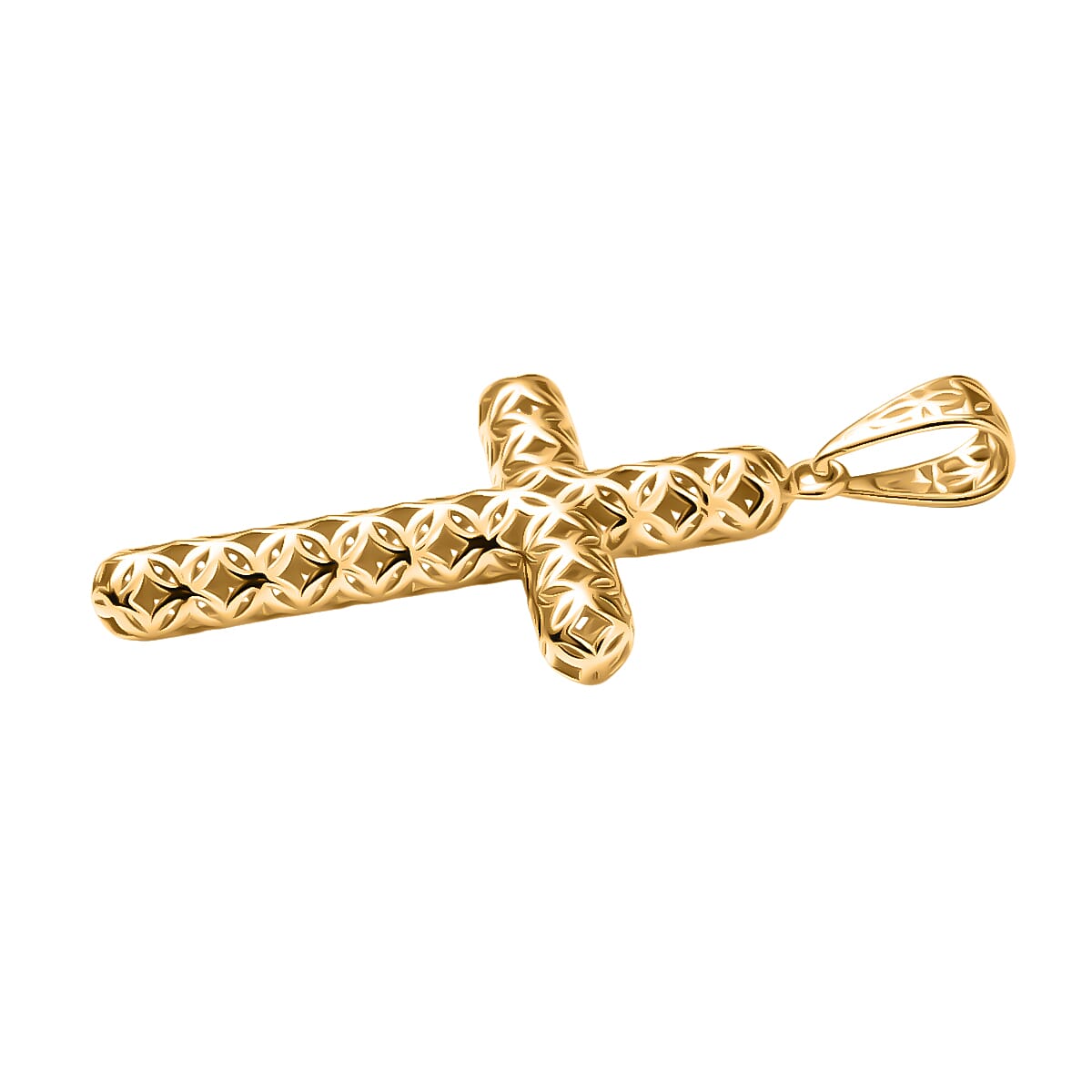 Gold Treasure of Siam - 9K Yellow Gold Cross Pendant 1.00 Gms.