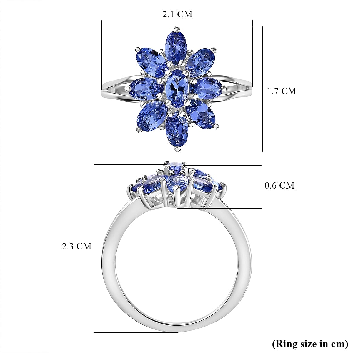 D'Joy Tanzanite Ring in 2.115 Ct.