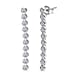 LUXURIANT 0.50 Ct. Lab Grown Diamond Dangling Push Post Earring in 18K Vermeil Yellow Gold Plated Sterling Silver (SI-GH)