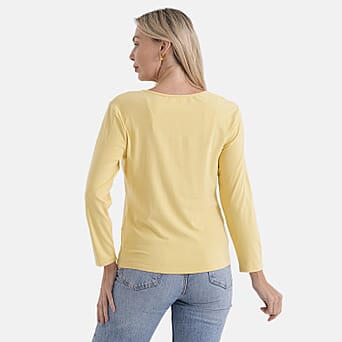 https://tjcuk.sirv.com/Products/82/7/8276835/Styled-By-Elastane-Solid-Top-Size-XL-Yellow-Yellow_8276835_2.jpg?w=342&h=342