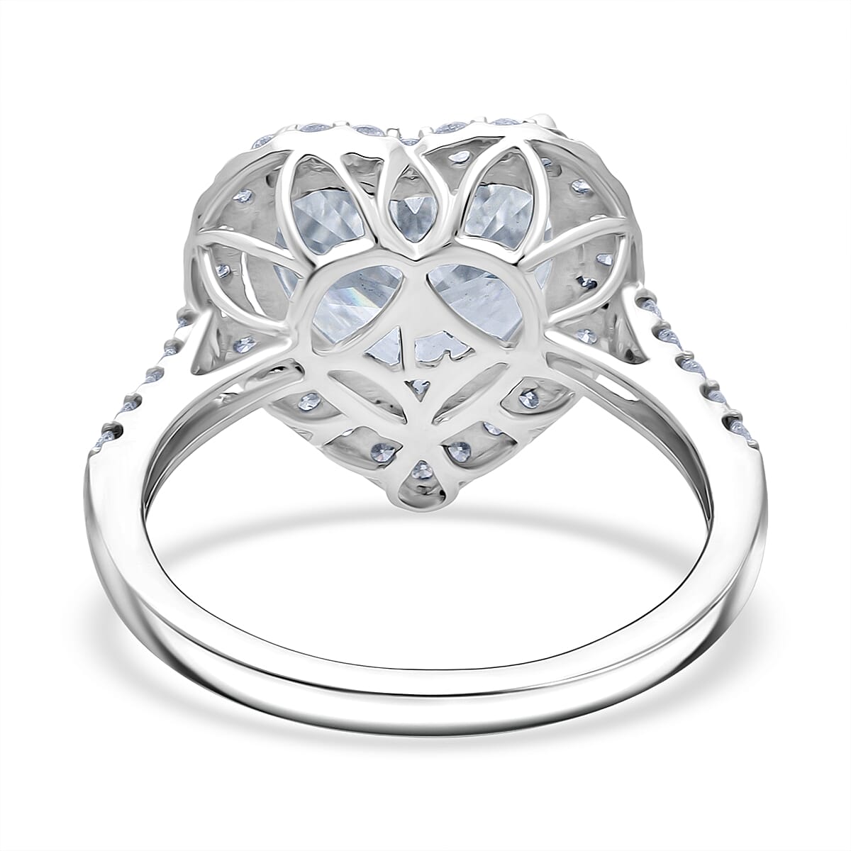 First Time Ever- Luxuriant 950 Platinum IGI Certified Lab Grown Diamond (VS-EF) Ring 5.52 Ct, Platinum Wt. 6.99 Gms.