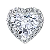 LUXURIANT 5.50 Ct. Lab Grown Diamond Halo Heart Ring in 950 Platinum IGI Certified (VS-EF)