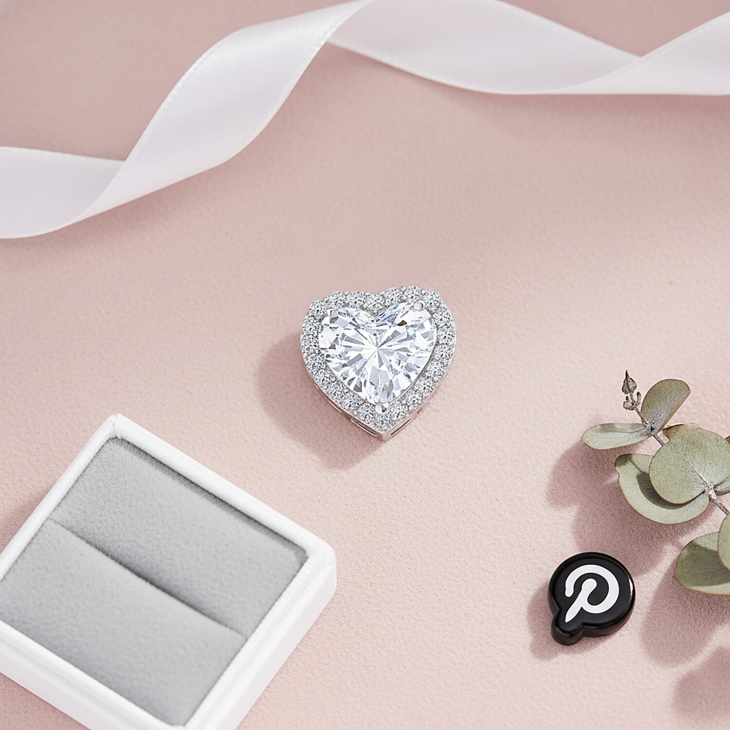 First Time Ever-Luxuriant 950 Platinum IGI Certified Lab Grown Diamond (VS-EF) Heart Pendant 5.52 Ct