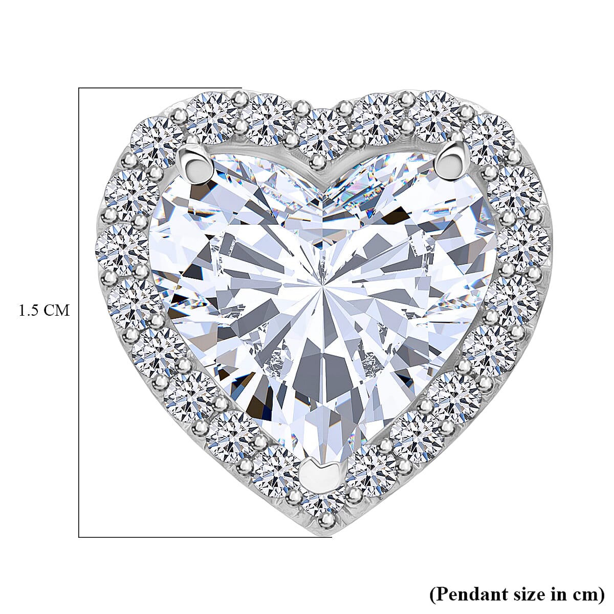 First Time Ever-Luxuriant 950 Platinum IGI Certified Lab Grown Diamond (VS-EF) Heart Pendant 5.52 Ct
