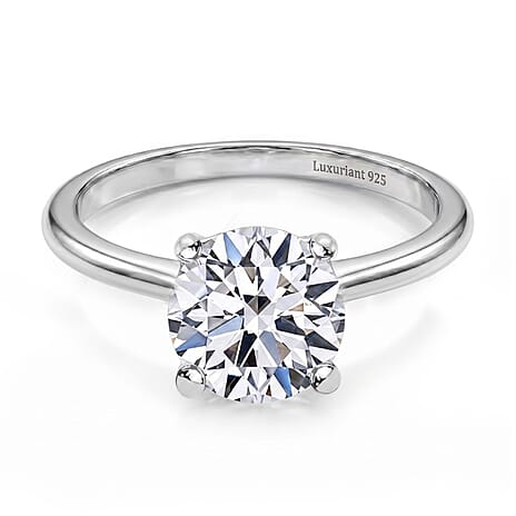 Luxuriant Lab Grown Diamond (SI-GH) Ring Sterling Silver 1.00 Ct.