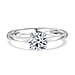 Luxuriant Lab Grown Diamond (SI-GH) Ring in Rhodium Overlay Sterling Silver 1.00 Ct.