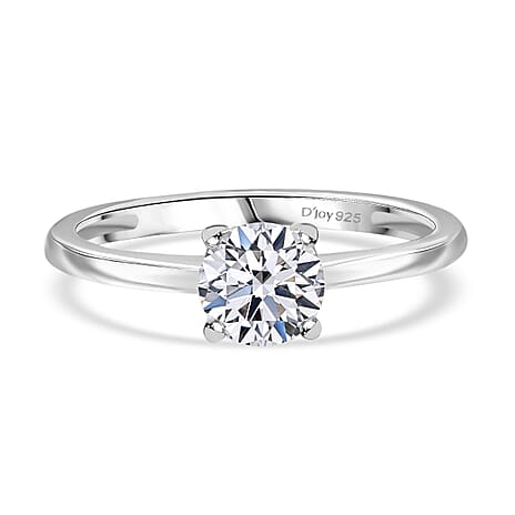 Luxuriant Lab Grown Diamond (SI-GH) Ring Sterling Silver 1.00 Ct.