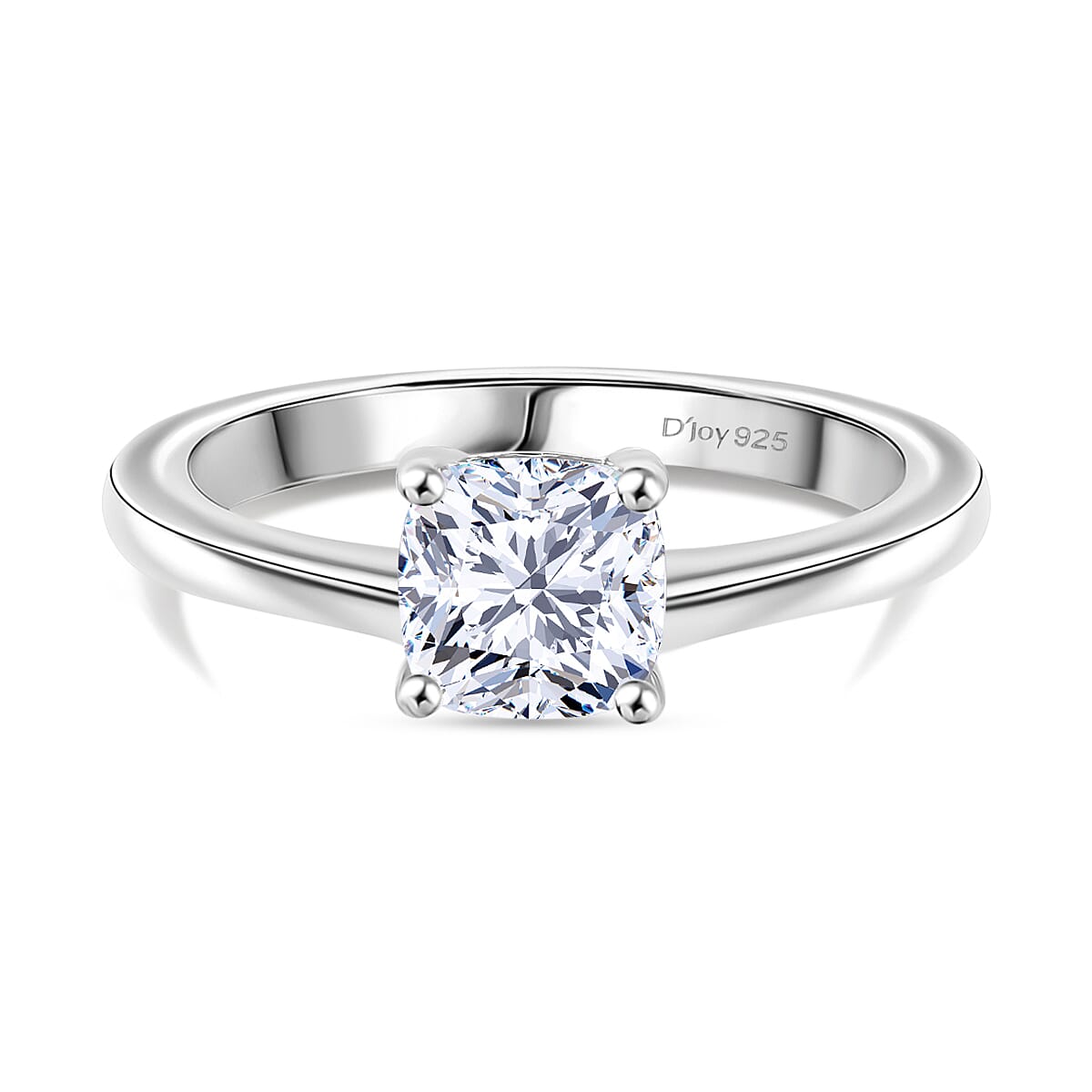 Luxuriant Lab Grown Diamond (SI-GH) Ring in Rhodium Overlay Sterling Silver 1.00 Ct.