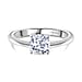 Luxuriant Lab Grown Diamond (SI-GH) Ring in Rhodium Overlay Sterling Silver 1.00 Ct.